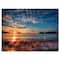 Designart - Tranquil Beach and Whimsical Clouds - Seashore Photo Canvas Art Print